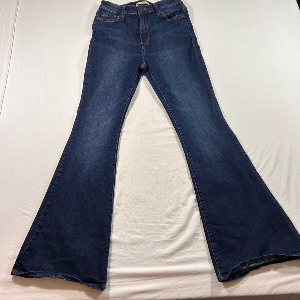 Women's Dark Blue Highrise Flare Jeans